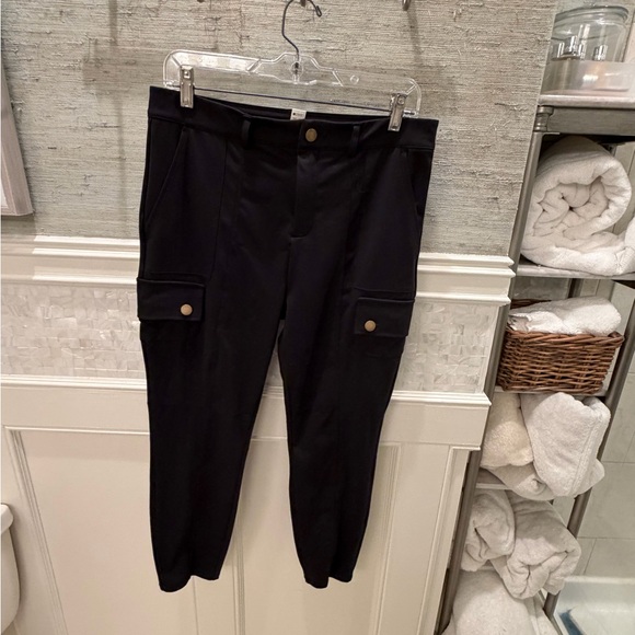 LP large petite Halara DayStretch High Waisted Skinny Cargo Pants black stretchy - Picture 3 of 17